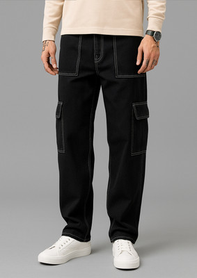 Masterly Weft Slim Men Black Jeans