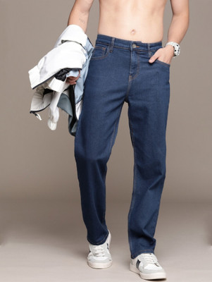LEVORCE Loose Fit Men Dark Blue Jeans