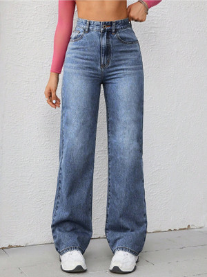 Glossia Straight Fit Women Blue Jeans