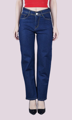 Flaring Regular Women Dark Blue Jeans