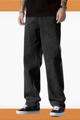 Ironstich Loose Fit Men Dark Grey Jeans