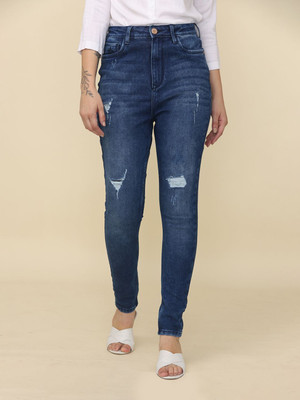 Wearhouse Skinny Women Dark Blue Jeans