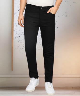 RusticBlooms Slim Men Black Jeans