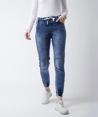 Miss Chase Jogger Fit Women Dark Blue Jeans
