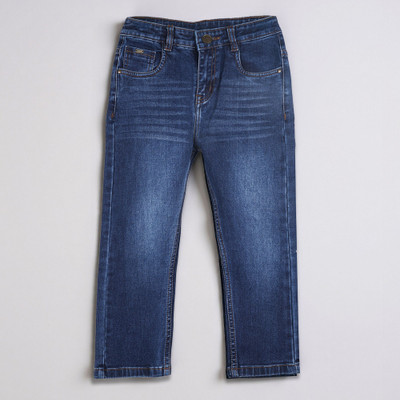 Purple United Kids Regular Boys Blue Jeans