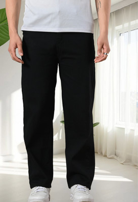 Fader Relaxed Fit Men Black Jeans
