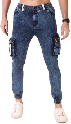 NIRALI Jogger Fit Men Dark Blue Jeans