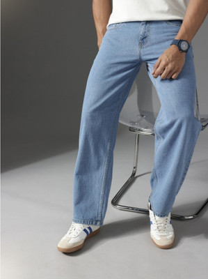 Playfeel Loose Fit Men Light Blue Jeans