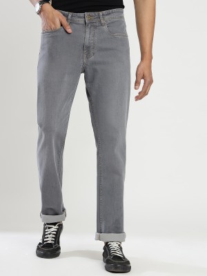 Greenfibre Straight Fit Men Grey Jeans