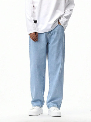 LEVORCE Relaxed Fit Men Light Blue Jeans