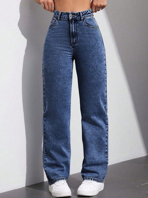 VBEAUTI Boyfriend Women Blue Jeans