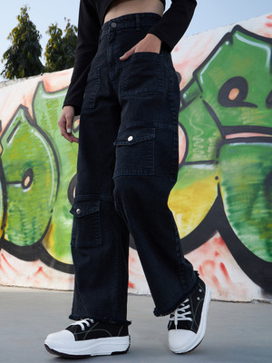 Noh.Voh - SASSAFRAS Kids Regular Girls Black Jeans