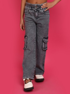 V-MART Regular Girls Grey Jeans