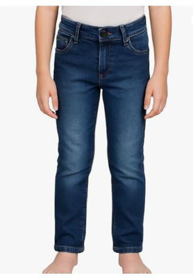 PRIDE SALES Straight Fit Boys & Girls Dark Blue Jeans