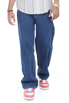 HOC Straight Fit Men Blue Jeans