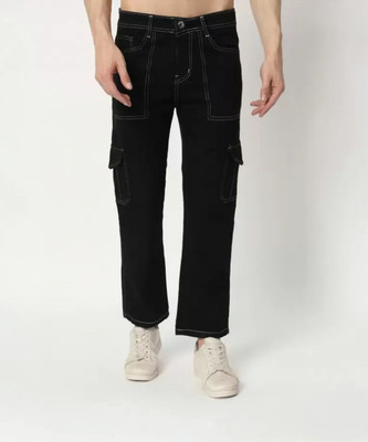 DENIM FIT Regular Men Black Jeans