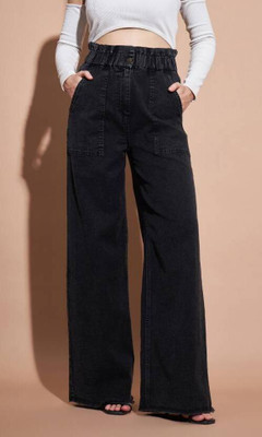 Herway Relaxed Fit Women Black Jeans