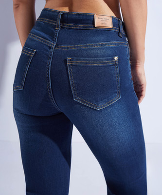Miss Chase Boot-Leg Women Blue Jeans