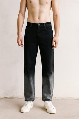 M Q Denim Loose Fit Men Black, White Jeans