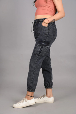 Denton Jogger Fit Women Dark Grey Jeans