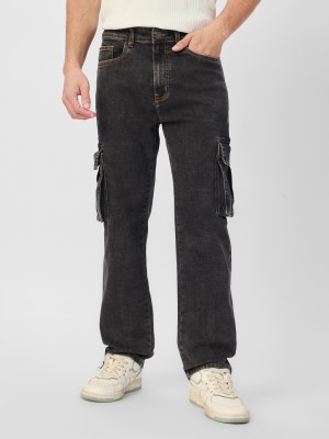 The Souled Store Straight Fit Men Grey Jeans