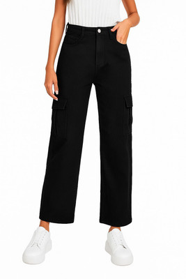 SITIZ Straight Fit Girls Black Jeans