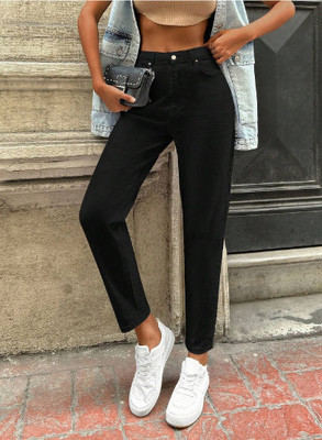Herway Regular Women Black Jeans