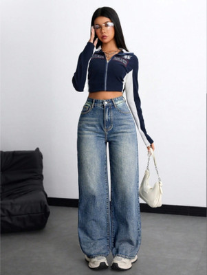 RUNISHA Loose Fit Women Blue Jeans