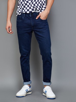 BOSSINI Regular Men Dark Blue Jeans