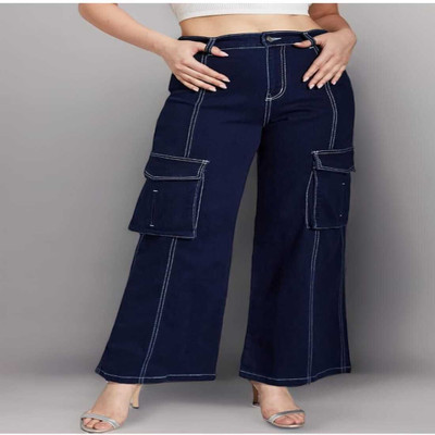 1DAYSTREET Straight Fit Women Dark Blue Jeans