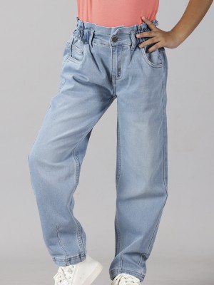 KiddoPanti Regular Girls Blue Jeans