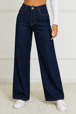 NUCLOTHS Regular Women Dark Blue Jeans