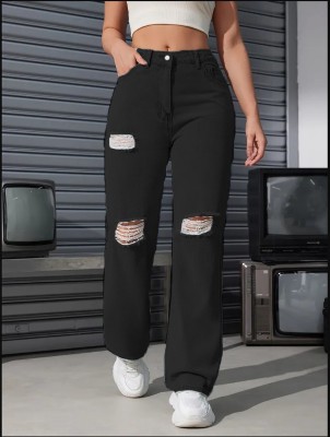 AA-HA! Regular Women Black Jeans