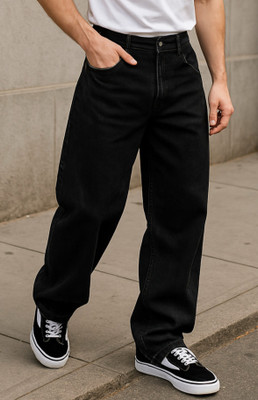 RileyRush Straight Fit Men Black Jeans
