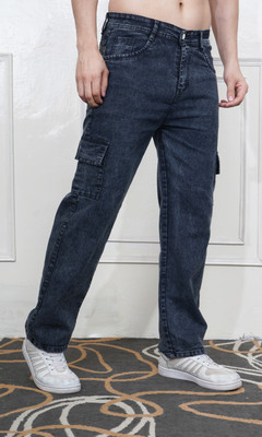 White leapard Regular Men Grey Jeans