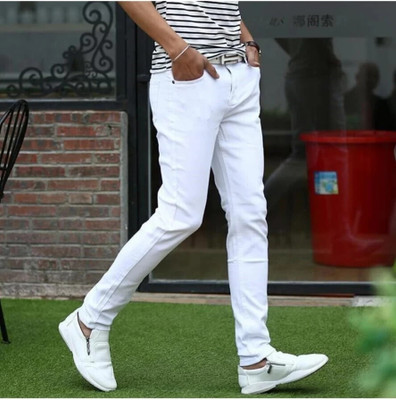 HouseOfCommon Slim Men White Jeans