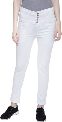 3SIX5 Slim Women White Jeans