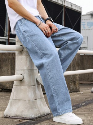 DENIM LOOK Relaxed Fit Men Light Blue Jeans