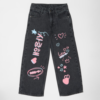 Pantaloons Junior Regular Girls Black Jeans