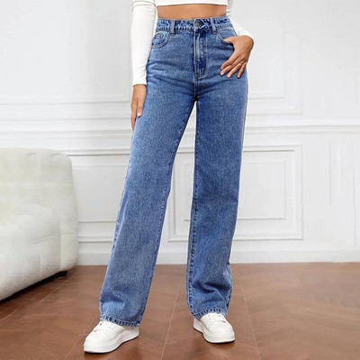 KTCREATIONS Straight Fit Women Blue Jeans