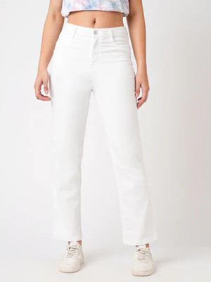 ADBUCKS Women White Jeans