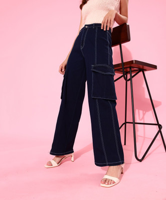 DOLCE CRUDO Flared Women Blue Jeans