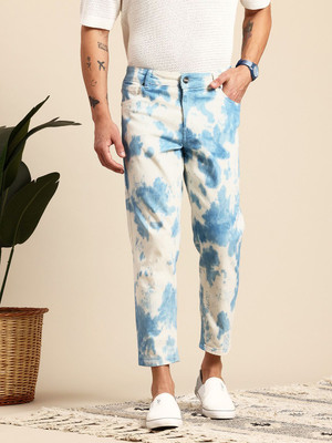 Mast & Harbour Straight Fit Men White Jeans