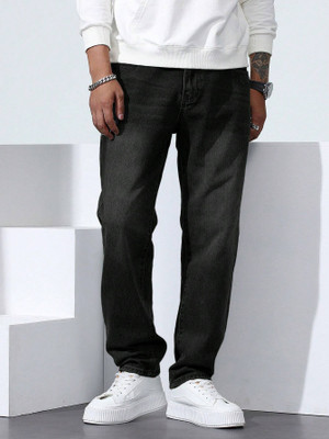 dolsia Relaxed Fit Men Black Jeans