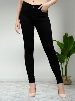 TajHub Slim Women Black Jeans