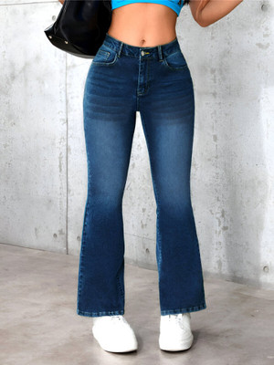 WaltZ Flared Women Dark Blue Jeans