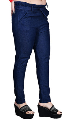 Clarify Jogger Fit Women Dark Blue Jeans