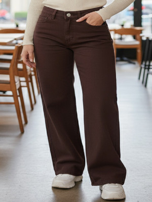 hunter and hayes Straight Fit Women Brown Jeans