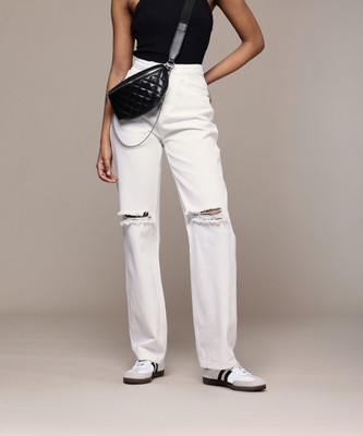 Roadster Straight Fit Women White Jeans