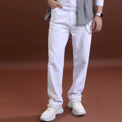 Asia Denim Regular Men White Jeans